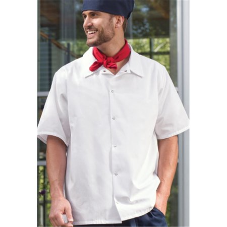 CHARLOTTE MADISON 6 Snap Utility Shirt, White, 4X Large CH2680900